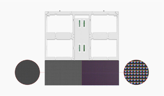 GA P10 DIP ngoài trời hiển thị màn hình LED cố định 1000nits Độ sáng 960 * 960mm