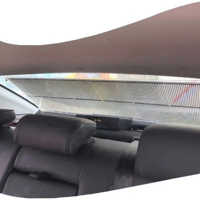 V140° góc nhìn hiển thị LED quảng cáo trong suốt cao cho cửa sổ phía sau xe taxi xe buýt