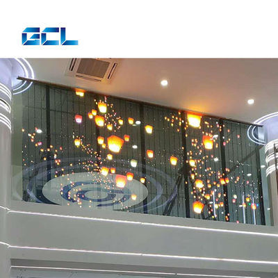IP42 xếp hạng P4mm Thiết lập cố định màn hình LED trong suốt cho các tòa nhà di tích