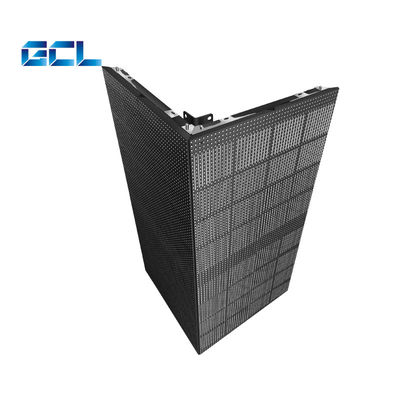 500 * 1000mm Kích thước bảng điều khiển ngoài trời màn hình LED trong suốt rèm LED Video Mesh
