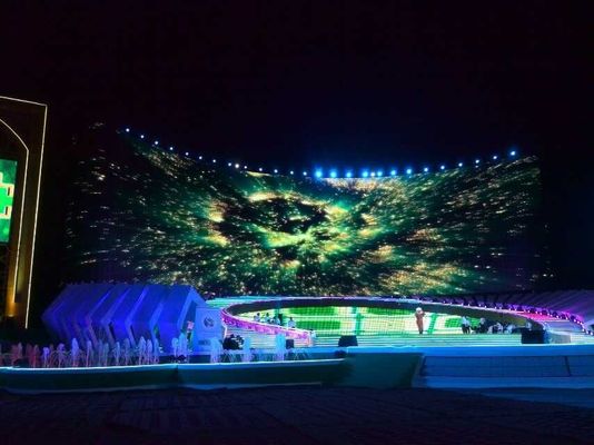 P10 LED tường video trong suốt với góc nhìn 120 độ 10000 giờ tuổi thọ