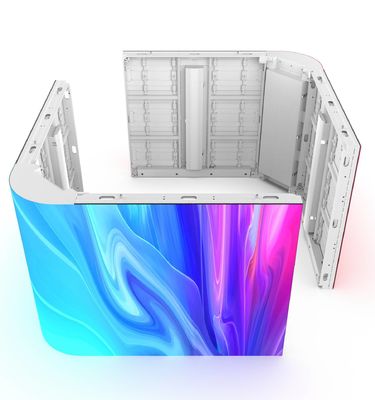 GCL P4mm P5.57mm P6.67 Màn hình video LED ngoài trời chống nước cong