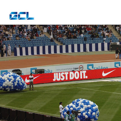 Thép Cabinet P10 Stadium Perimeter LED Display E Sports Display Screen Đối với sân vận động bóng đá lớn