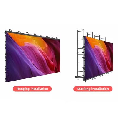P2.6 P 2.976 P3.91mm Bên ngoài Dịch vụ mặt trước đầy đủ Với bảo vệ góc màn hình hiển thị LED Sự kiện Cho thuê bảng quảng cáo