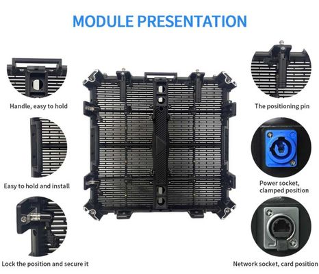 Gflow 500 * 500mm P3.9-7.8mm Bên ngoài màn hình LED trong suốt màn hình LED màn hình video lưới màn