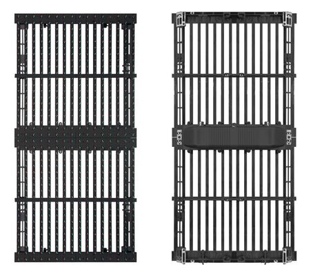 Full Color P25-31.25mm Grille Màn hình hiển thị LED trong suốt cho quảng cáo ngoài trời IP65 500 * 1000mm Độ sáng cao