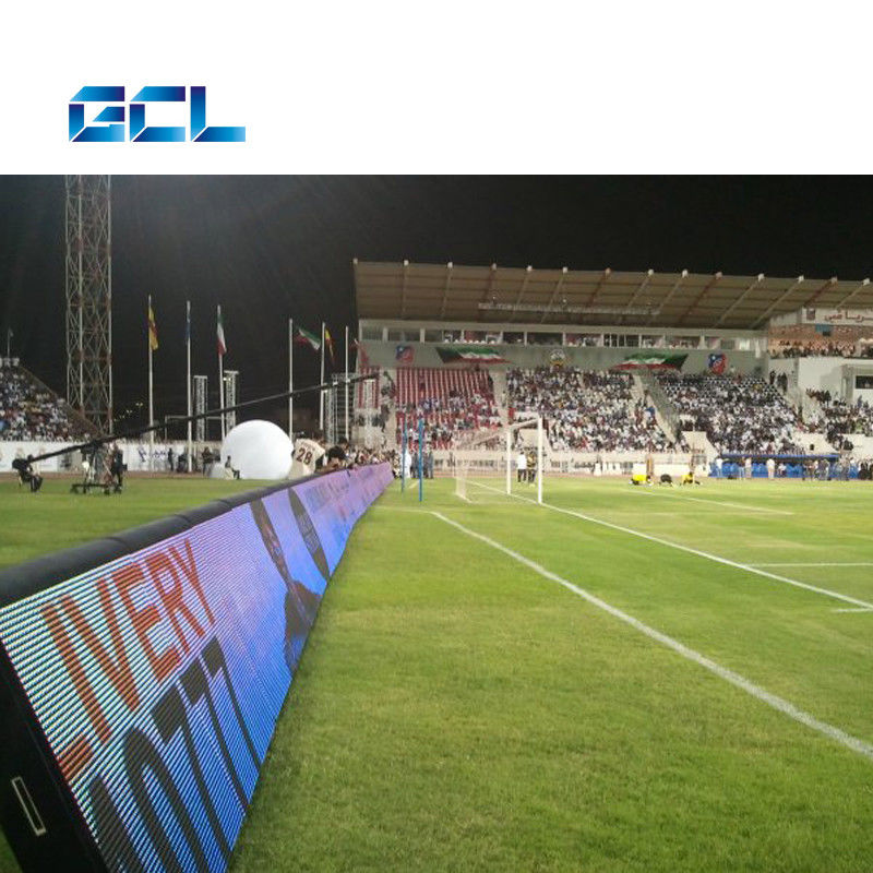 Thép Cabinet P10 Stadium Perimeter LED Display E Sports Display Screen Đối với sân vận động bóng đá lớn