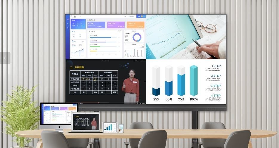 HD 108 Inch và 135 Inch Indoor LED Video Wall Conference Tất cả trong một máy