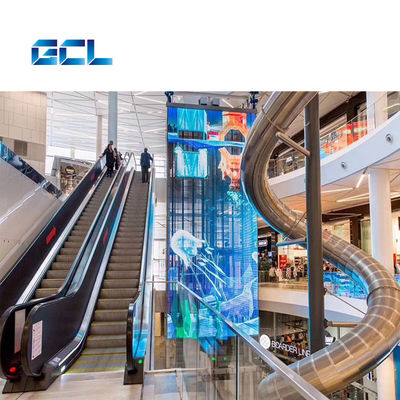 IP42 xếp hạng P4mm Thiết lập cố định màn hình LED trong suốt cho các tòa nhà di tích