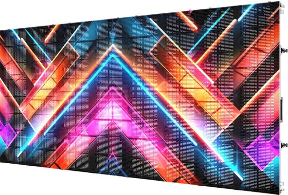 IP65 Bên ngoài thuê màn hình LED Pixel Pitch Option: P3.9 ∙ 7.8mm 6500 Nits 45 ° Cabinet có thể được lắp ráp ở góc phải