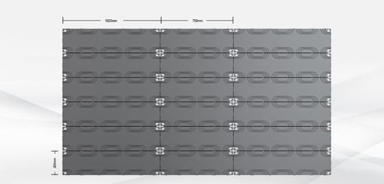 Màn hình LED 2K 4K HD cố định trong nhà với tủ nhôm đúc nối góc phải liền mạch 90° và dịch vụ mặt trước 100%