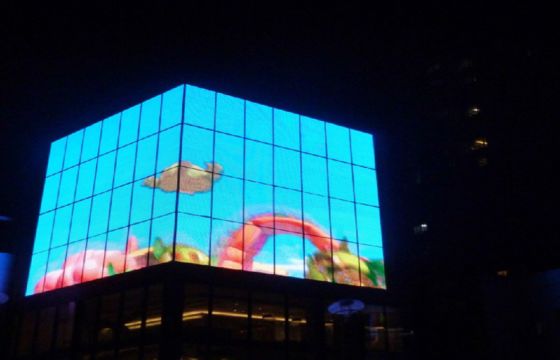 Giá tốt. DIP P15.6 Outdoor Thin, Lightweight And High Light Transmittance Grille Display For Glass Curtain Wall Installation trực tuyến