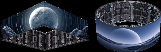 Màn hình LED chu vi sân vận động với tủ nhôm đúc và kích thước 500*500mm/500*1000mm cho Sân khấu, Nhà thờ, Studio Phát sóng