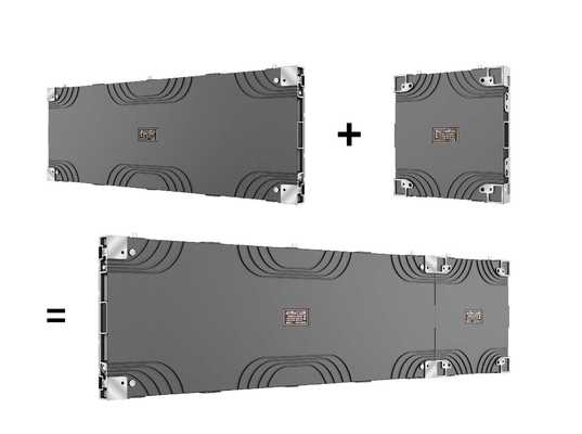 Bức tường video HD LED trong nhà với tốc độ làm mới cao 7680Hz và 90 ° nối góc thẳng liền mạch trong tủ nhôm đúc